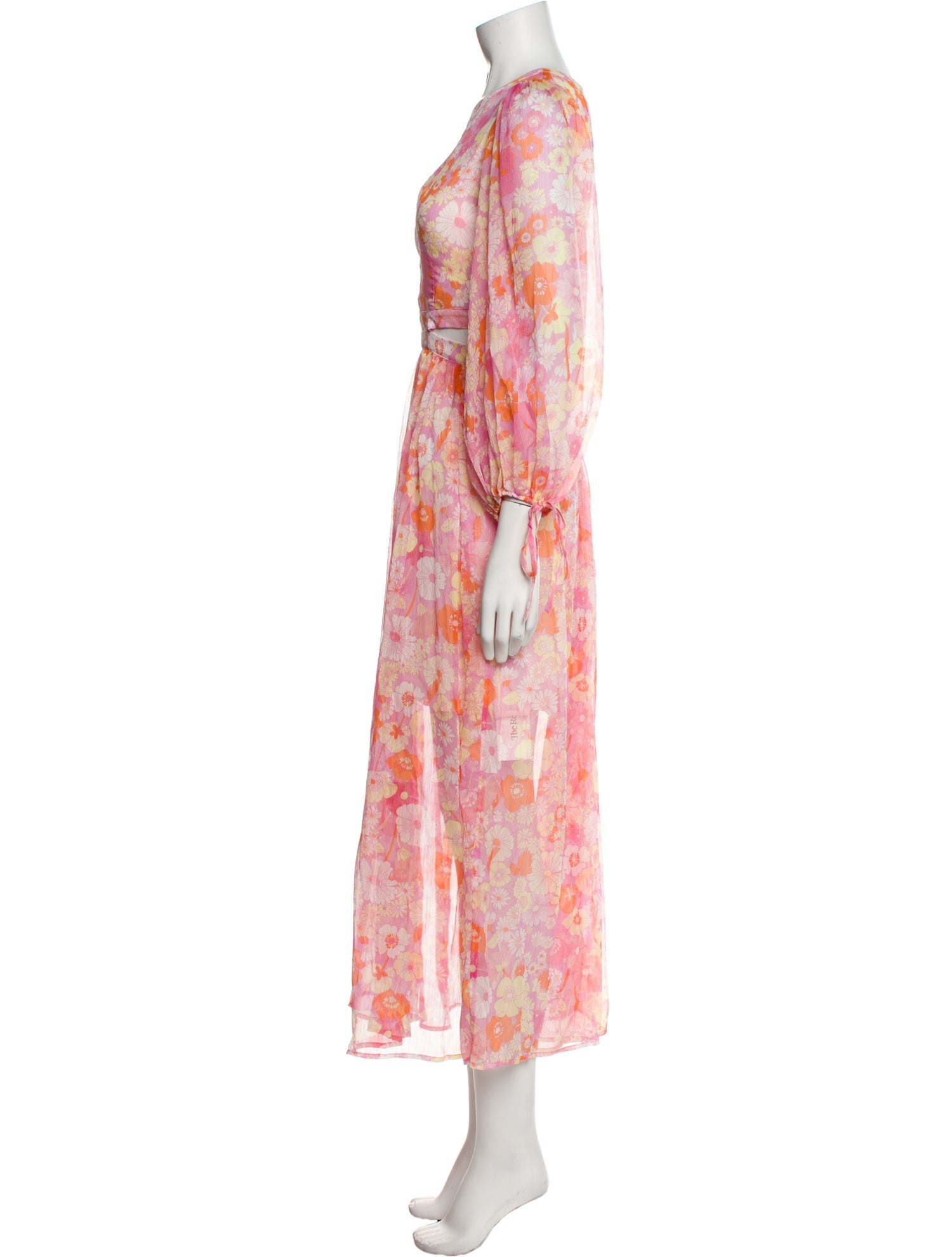 Maje Floral Print Long Dress w/ Tags