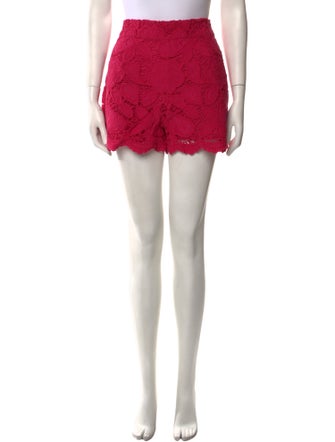 Maje Lace Pattern Mini Shorts