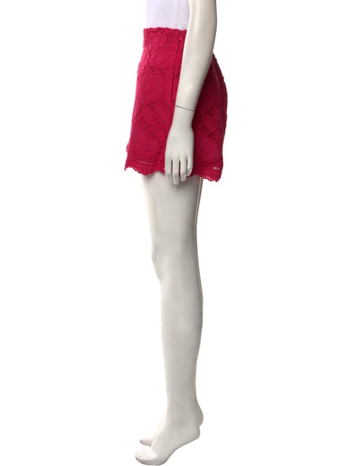 Maje Lace Pattern Mini Shorts