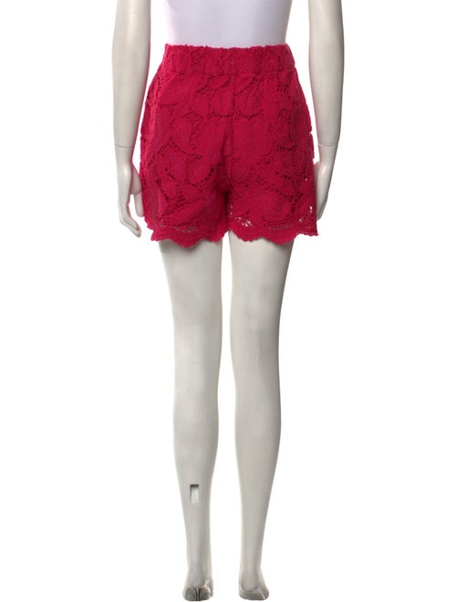 Maje Lace Pattern Mini Shorts