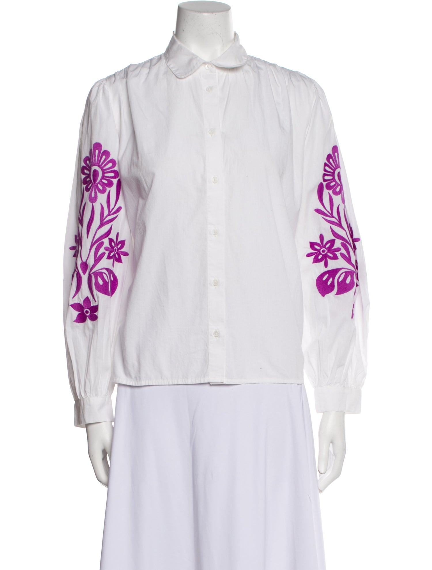 Maje Long Sleeve Button-Up Top w/ Tags