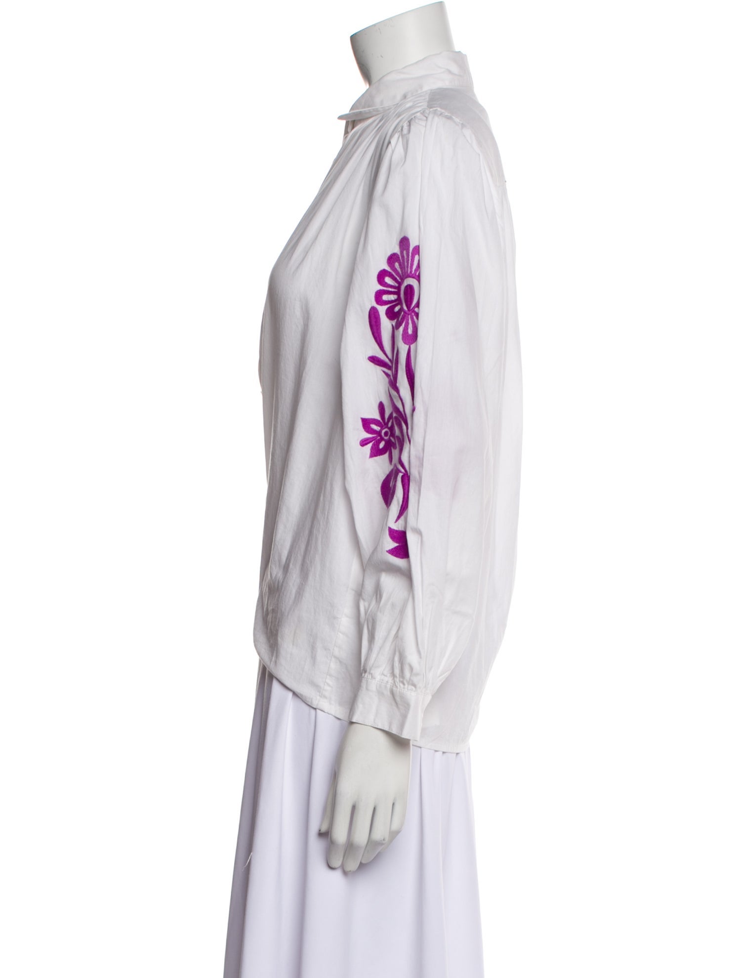 Maje Long Sleeve Button-Up Top w/ Tags