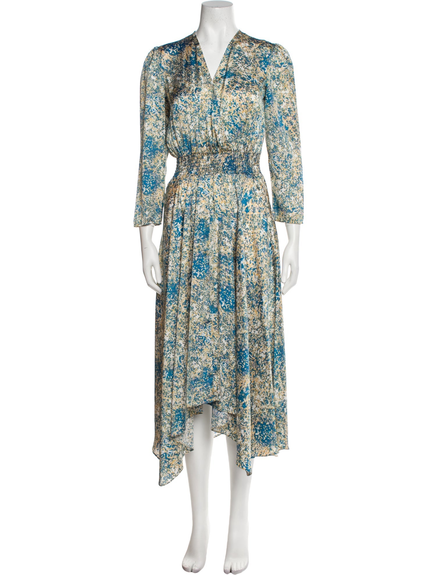 Maje Floral Print Long Dress