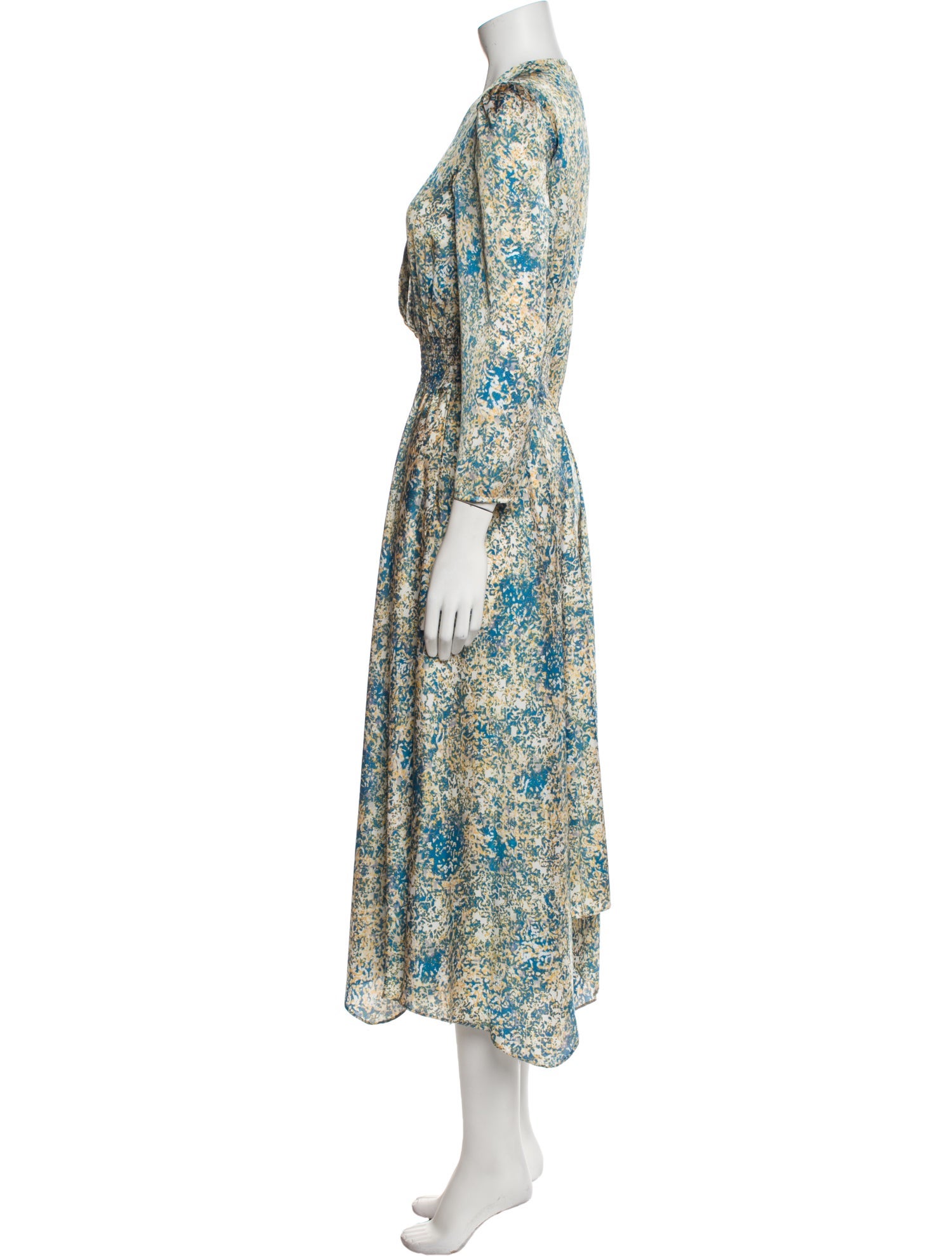 Maje Floral Print Long Dress