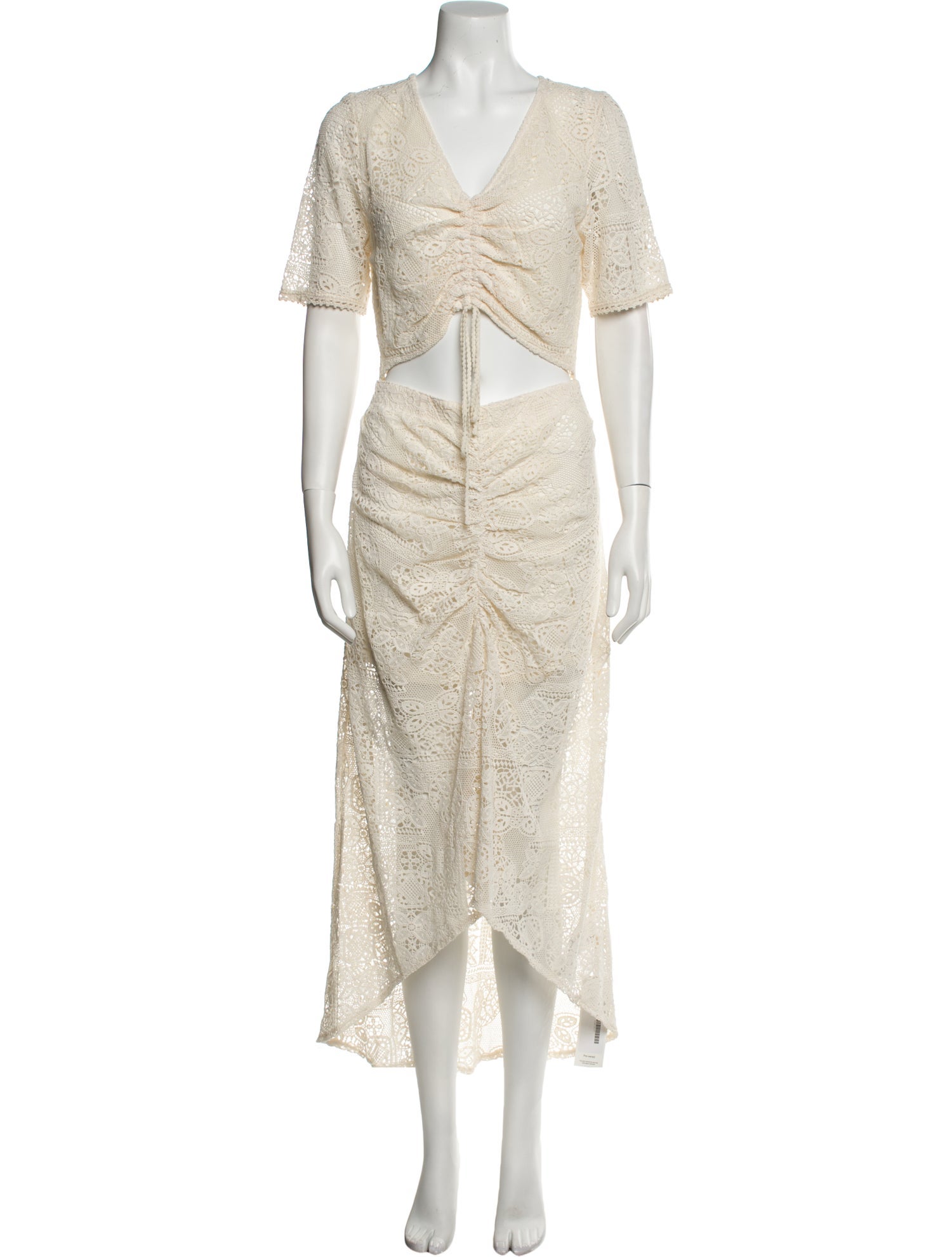 Maje V-Neck Long Dress