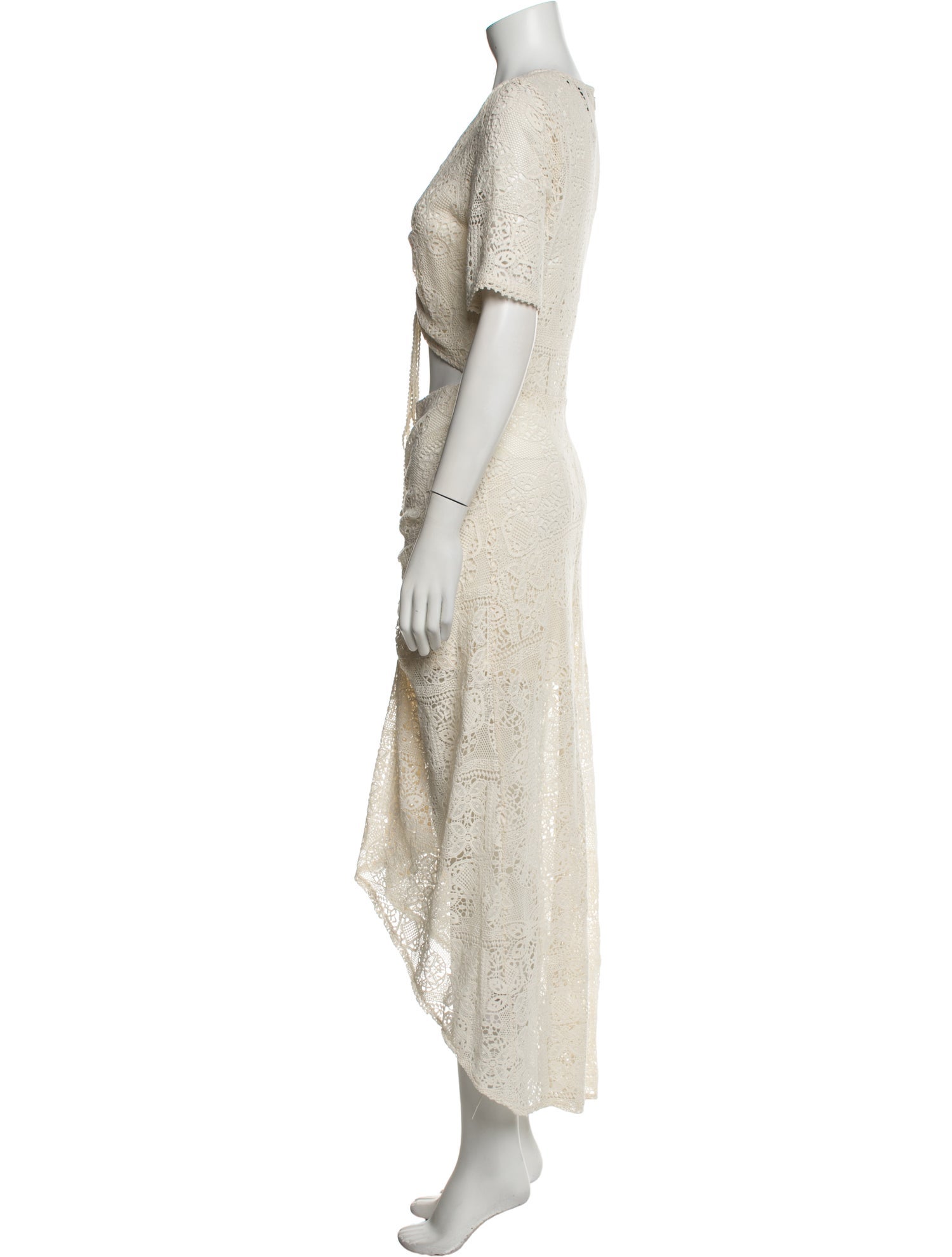 Maje V-Neck Long Dress