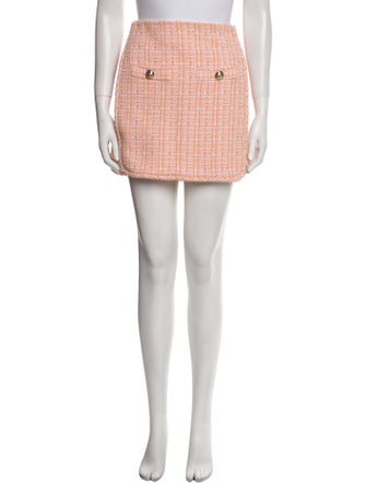 Maje Tweed Pattern Mini Skirt