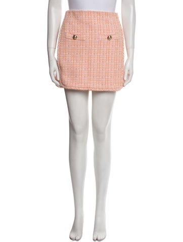 Maje Skirts Tweed Pattern Mini Skirt S