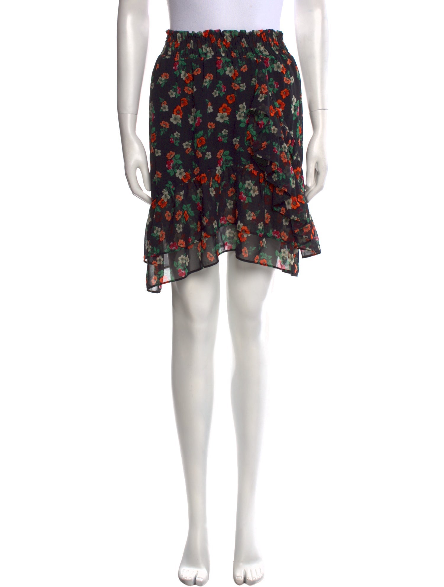 Maje Printed Mini Skirt