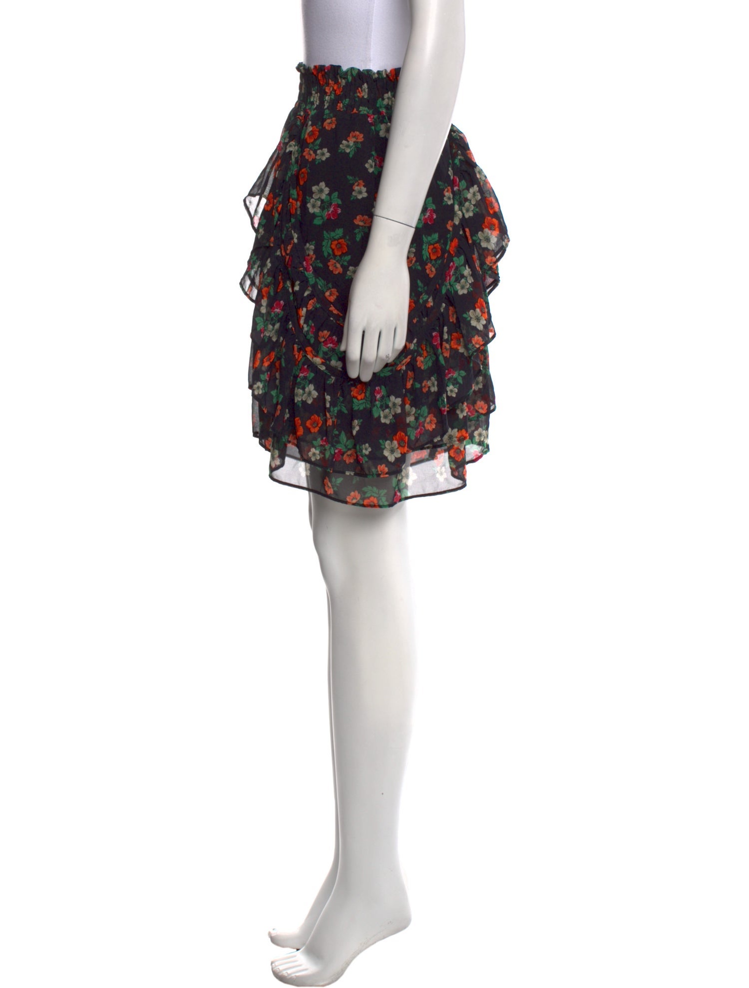 Maje Printed Mini Skirt