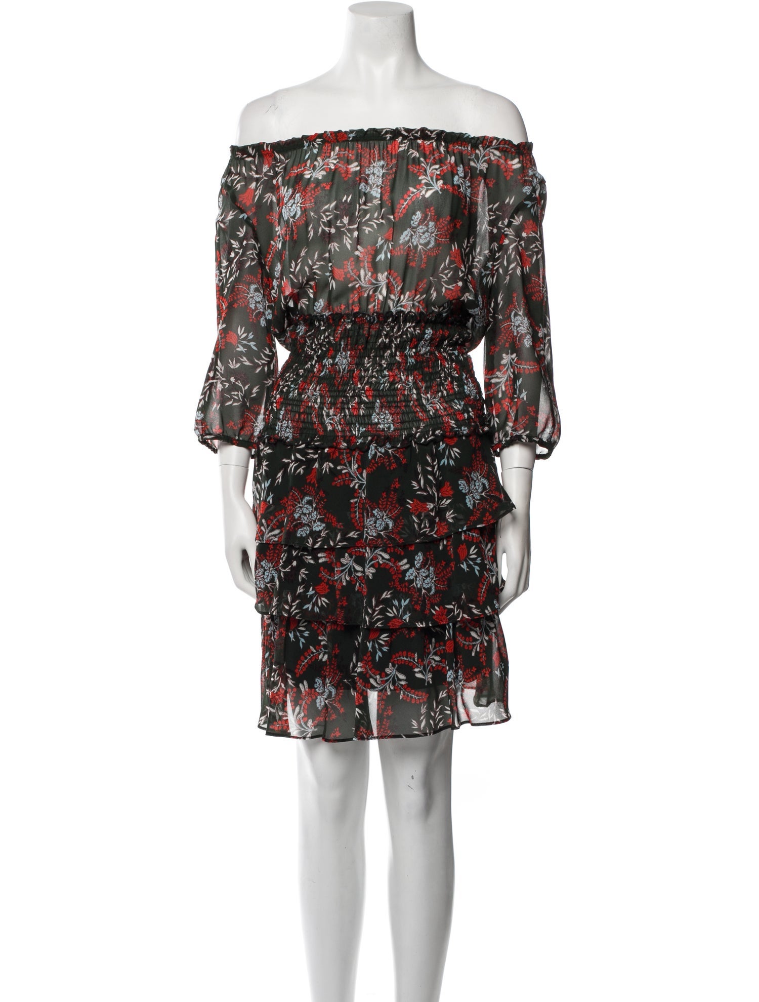 Maje Printed Knee-Length Dress