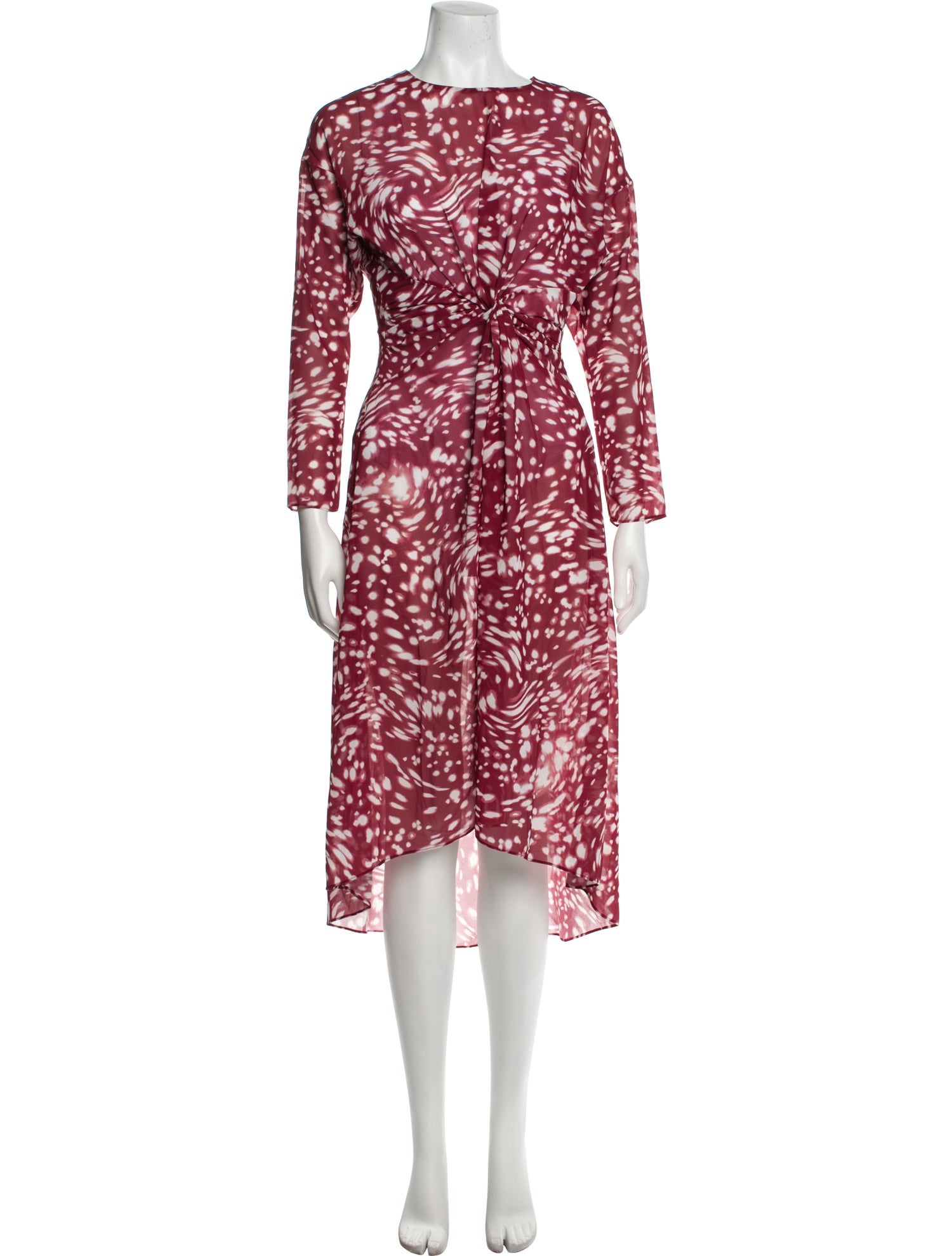 Maje Tie-Dye Print Midi Length Dress w/ Tags