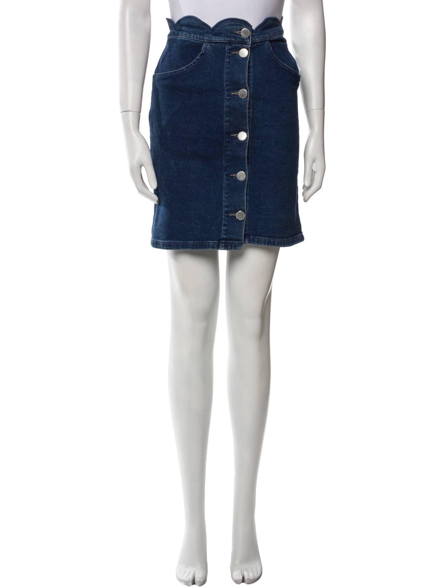 Maje Distressed Accents Mini Skirt