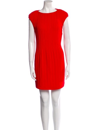 Maje Bateau Neckline Mini Dress