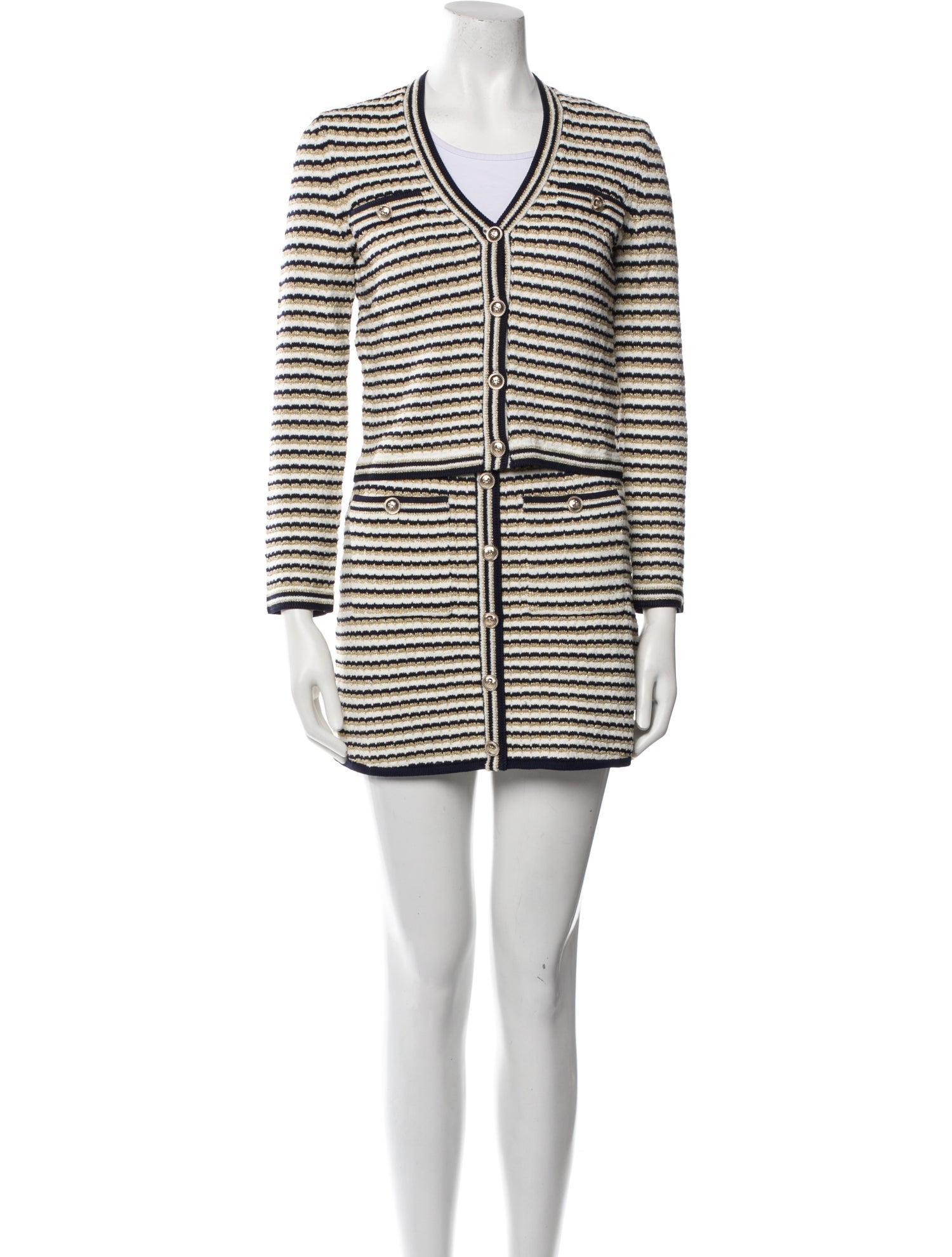 Maje Striped Skirt Set w/ Tags