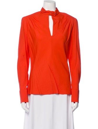 Maje V-Neck Long Sleeve Blouse