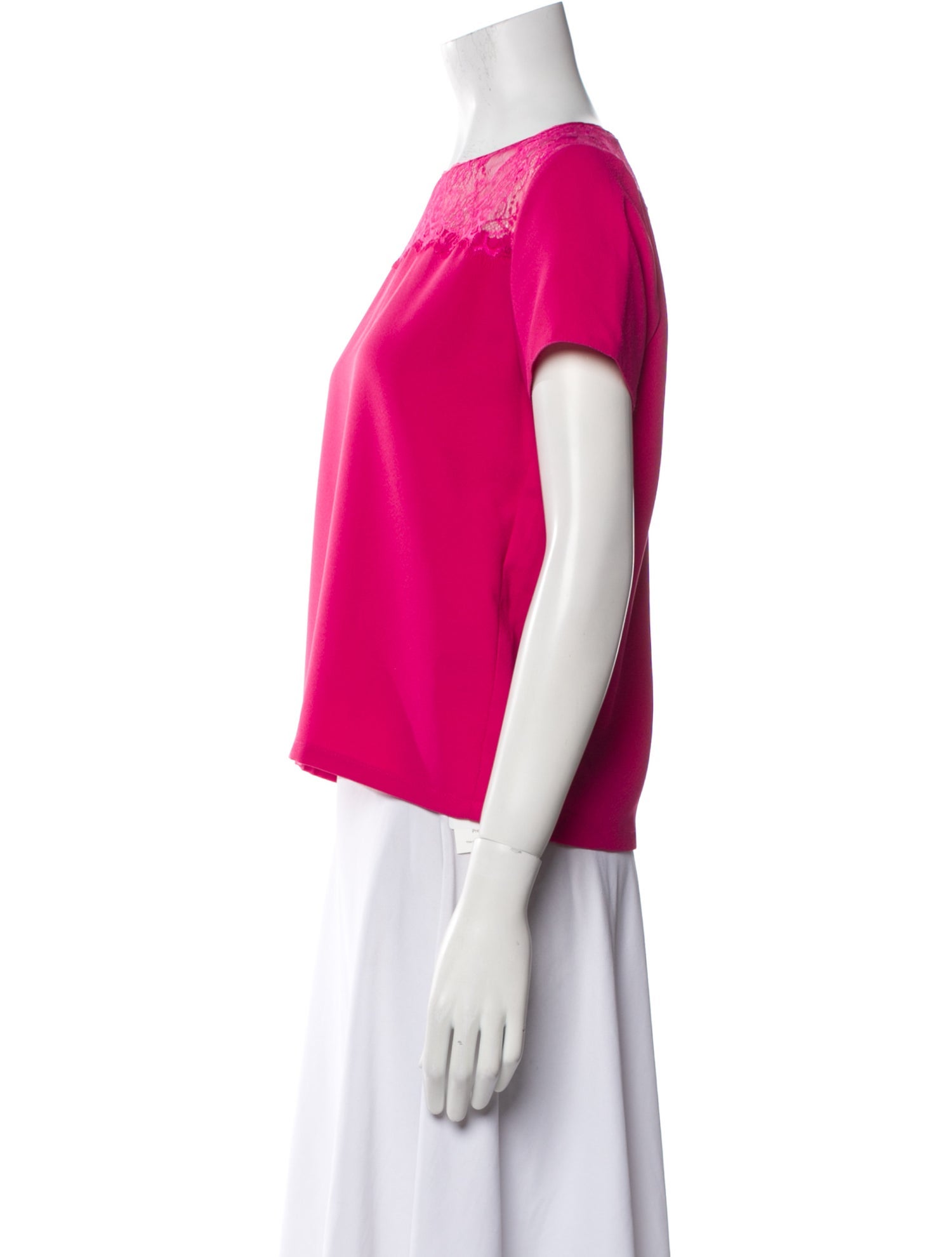 Maje Bateau Neckline Short Sleeve Top
