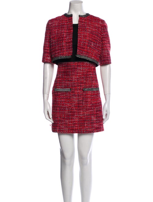 Maje Tweed Pattern Dress Set