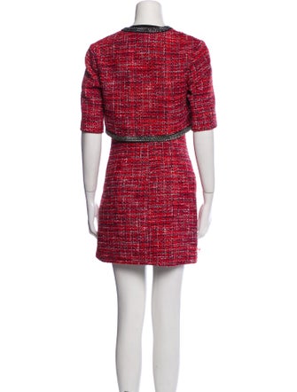 Maje Tweed Pattern Dress Set