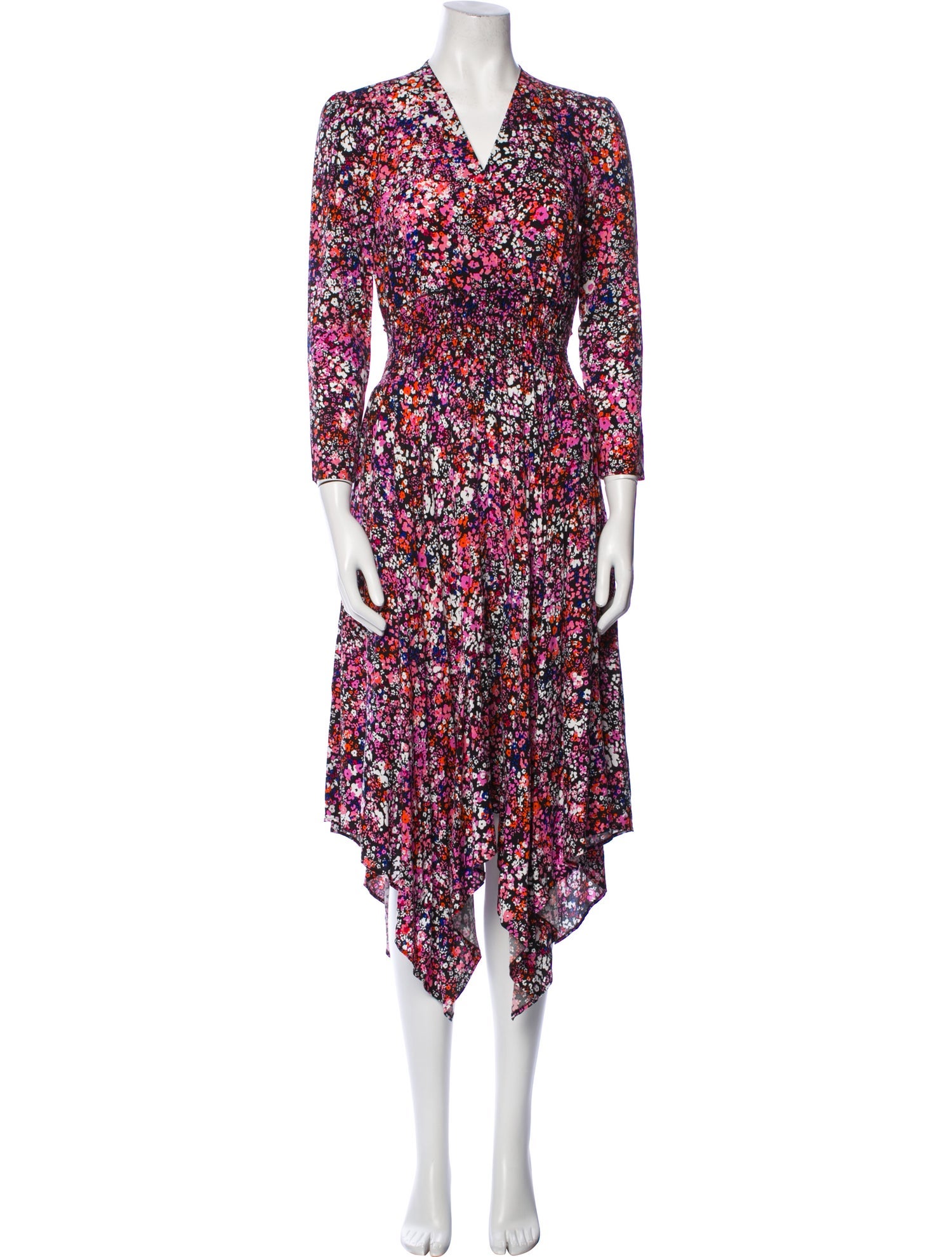 Maje Floral Print Long Dress