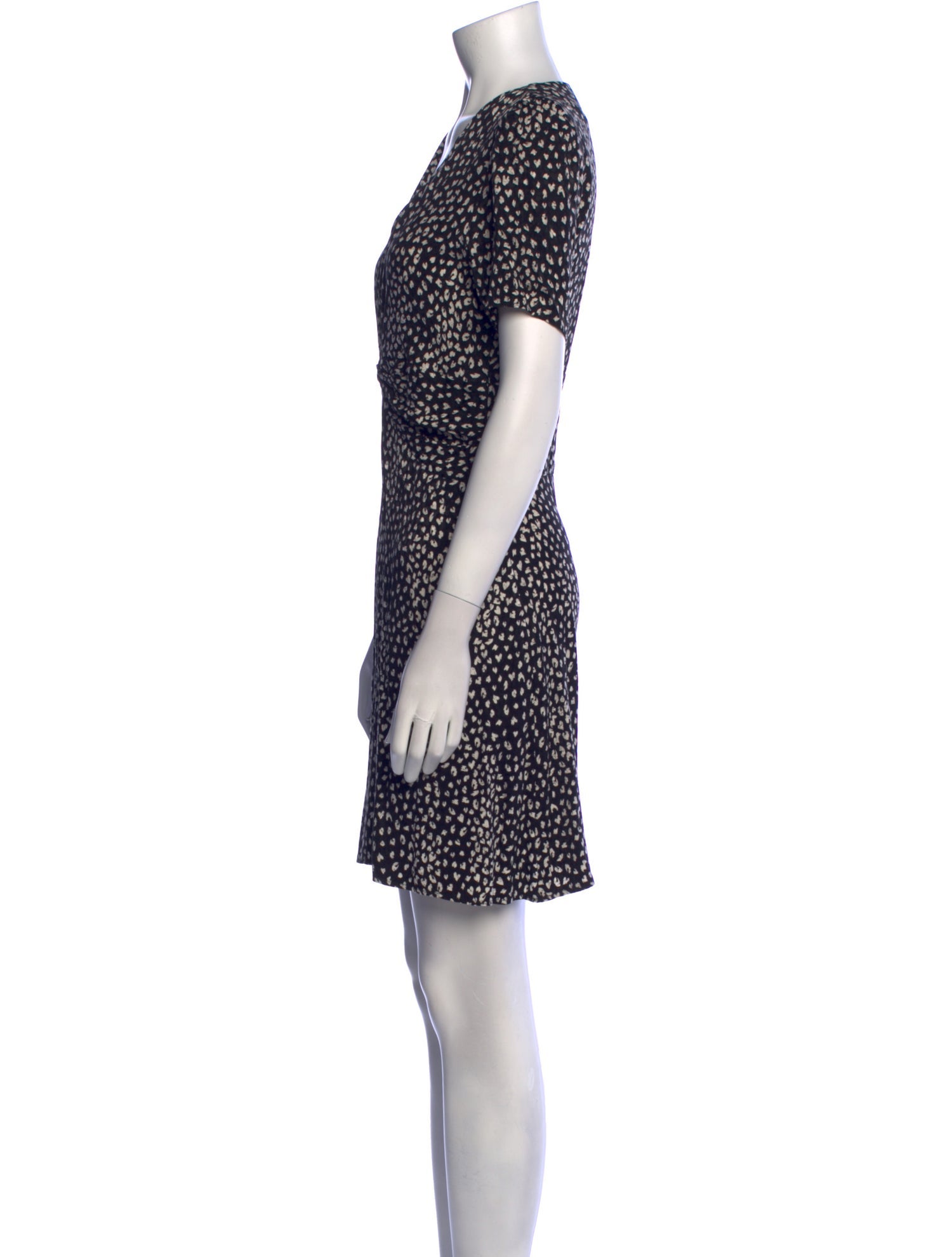 Maje Polka Dot Print Mini Dress