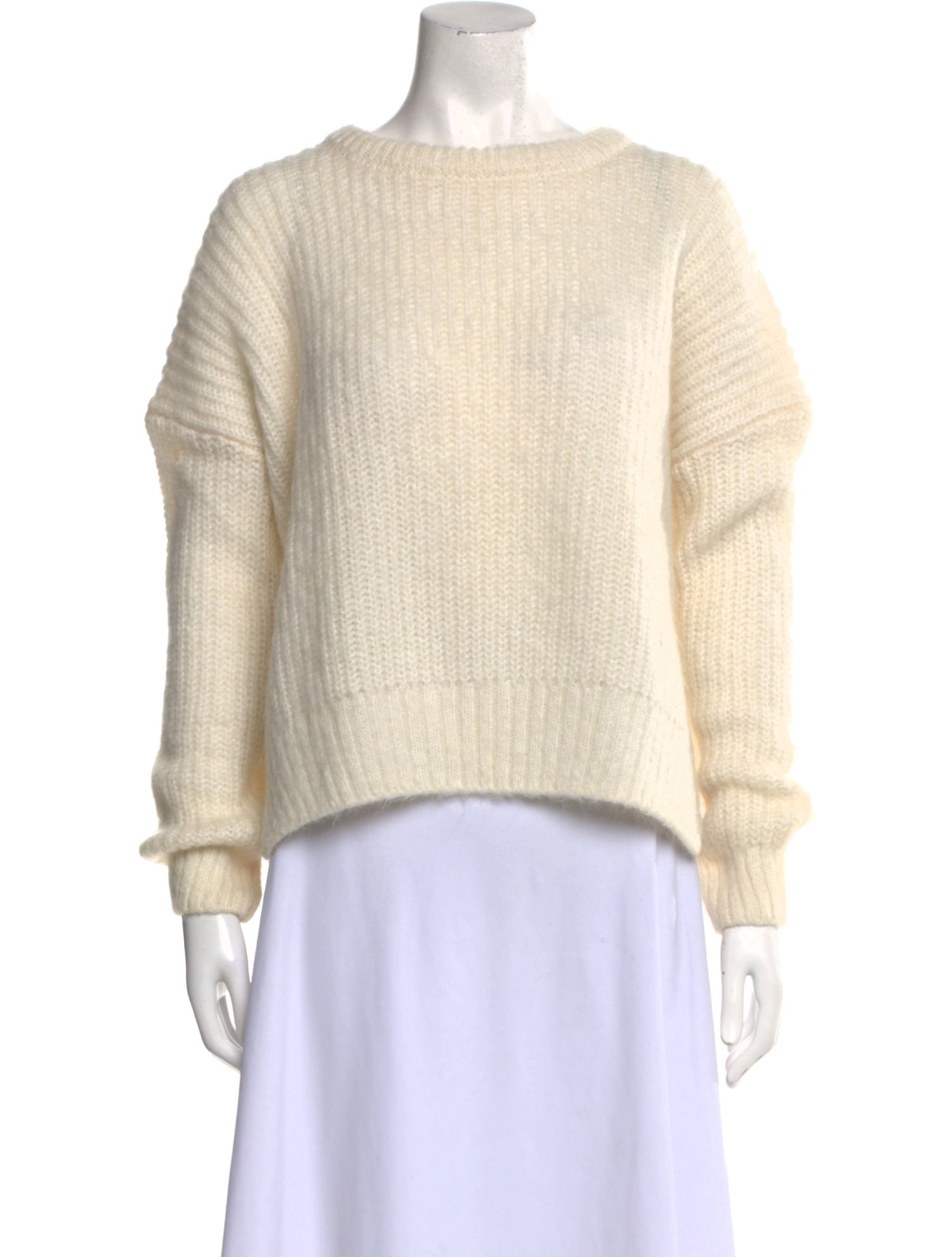 Maje Mohair Bateau Neckline Sweater