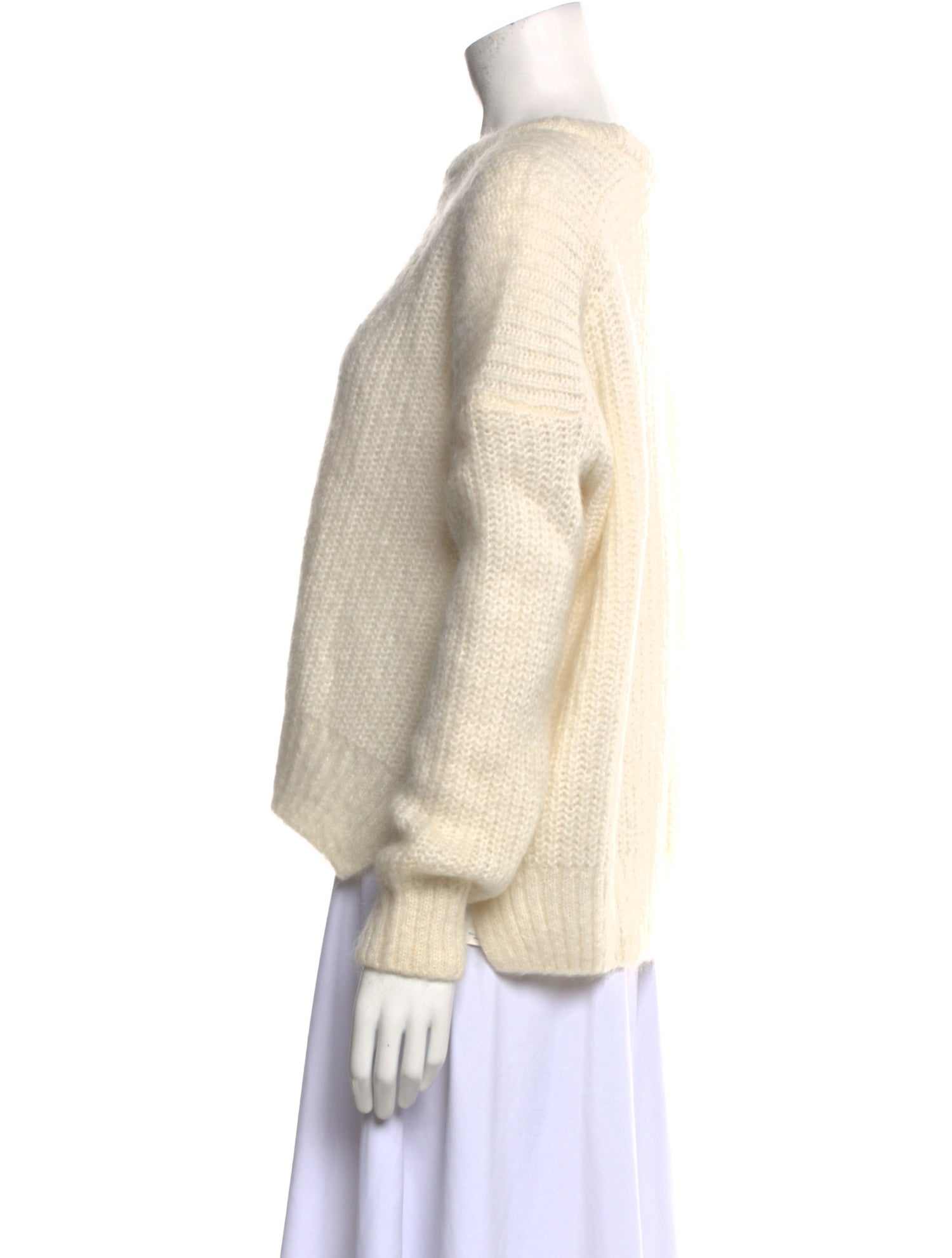 Maje Mohair Bateau Neckline Sweater