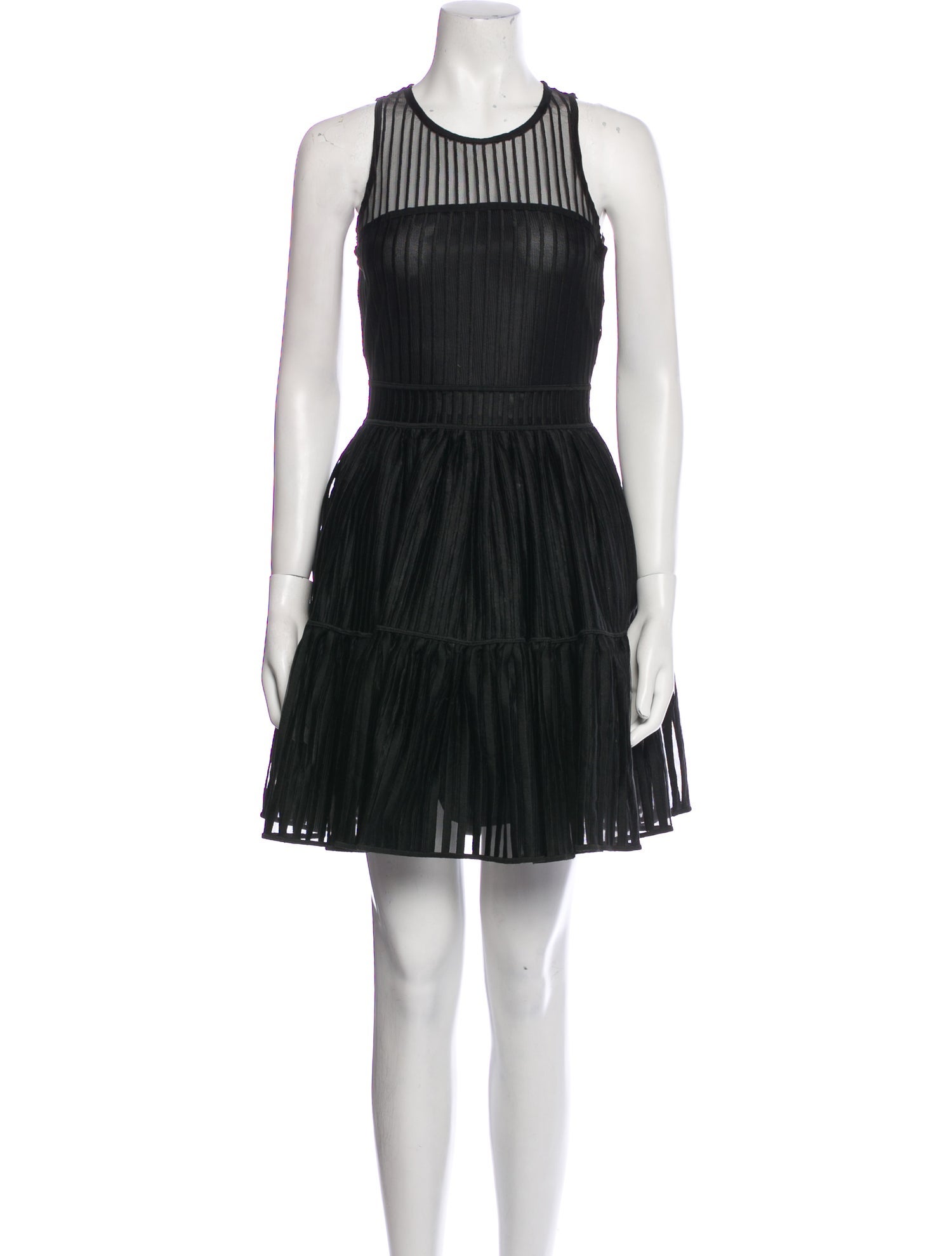 Maje Crew Neck Mini Dress