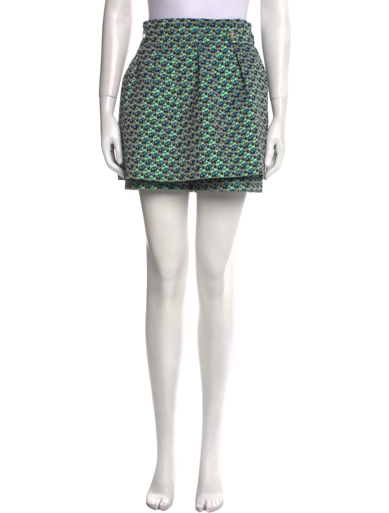 Maje Printed Mini Skirt