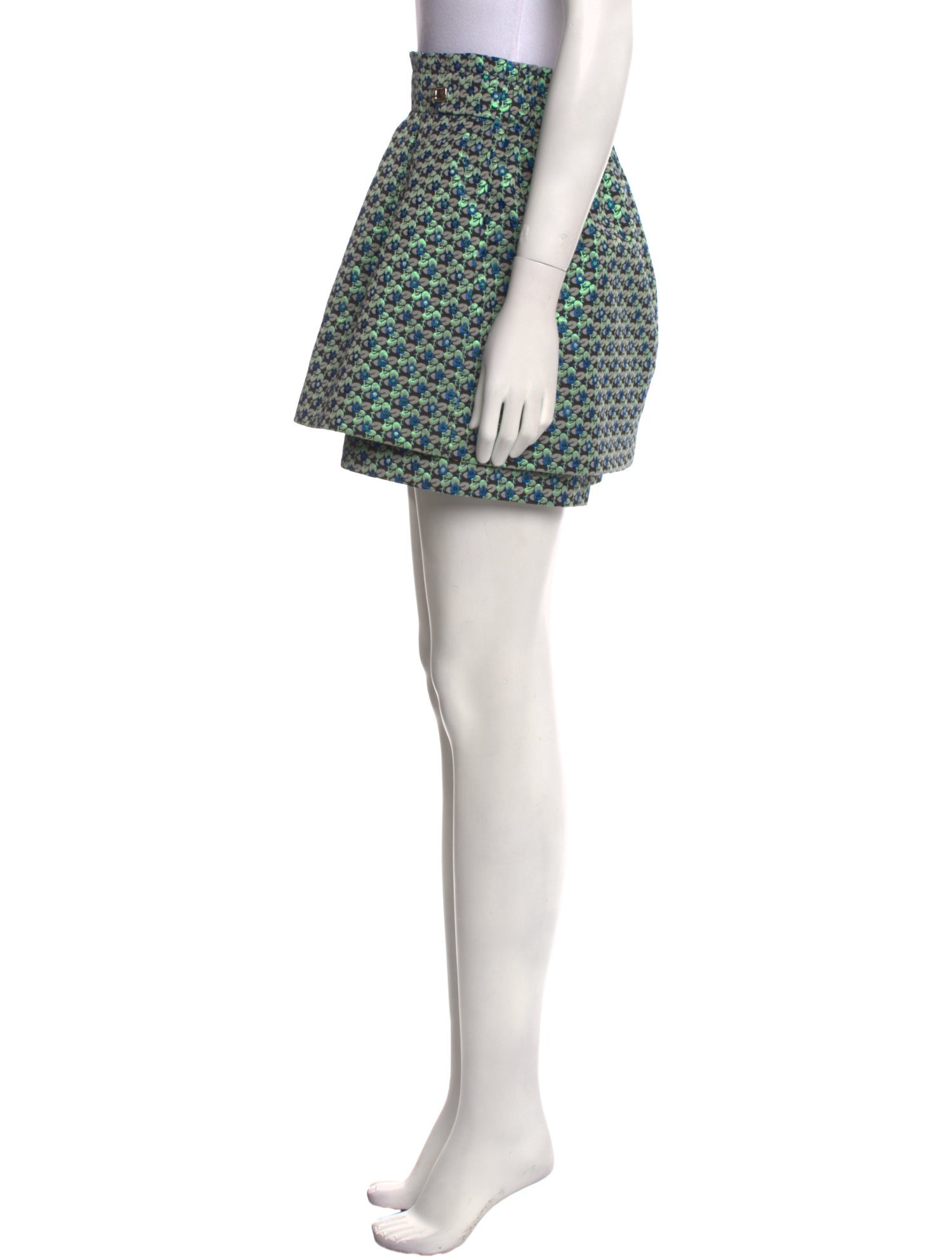 Maje Printed Mini Skirt