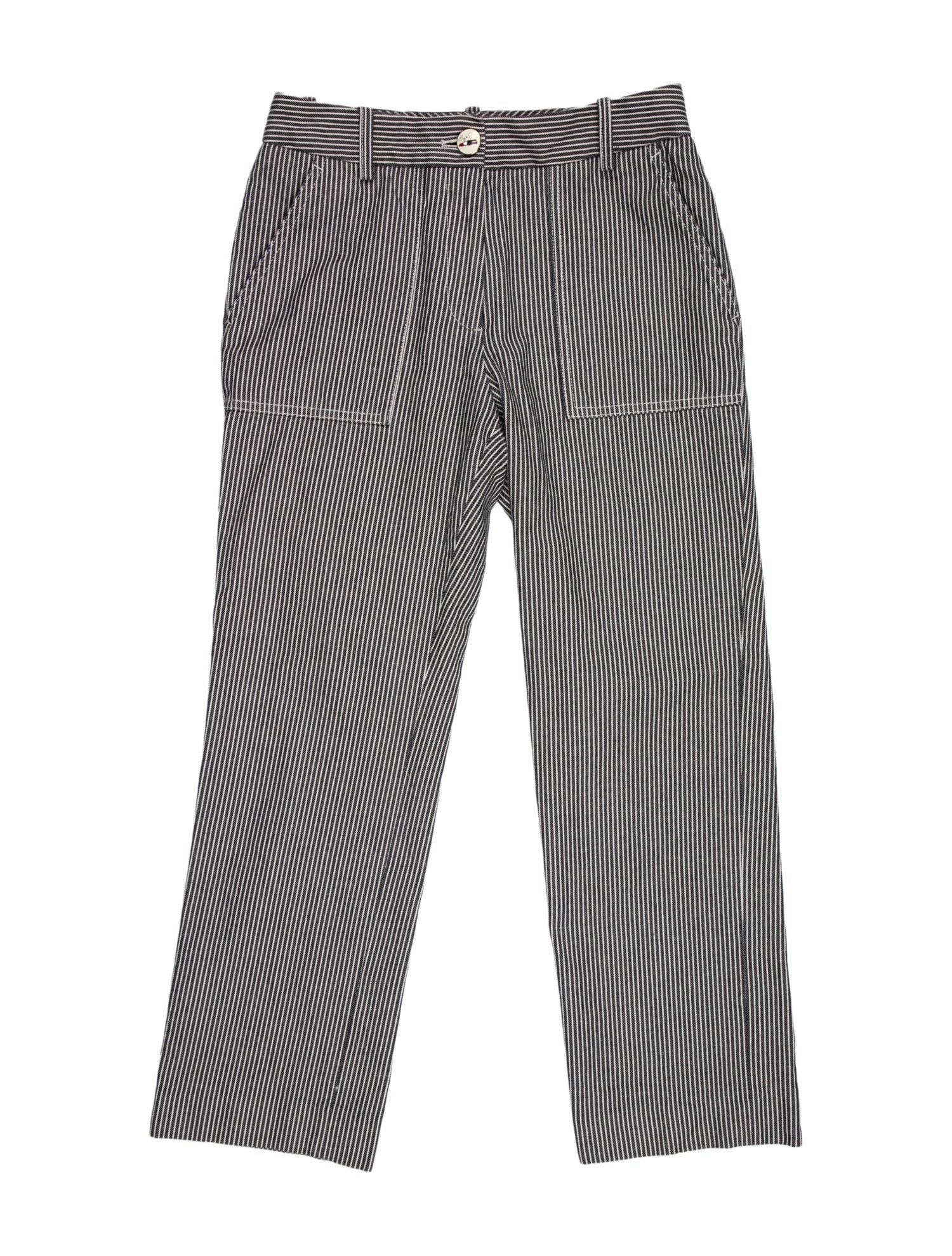 Maje Striped Straight Leg Pants