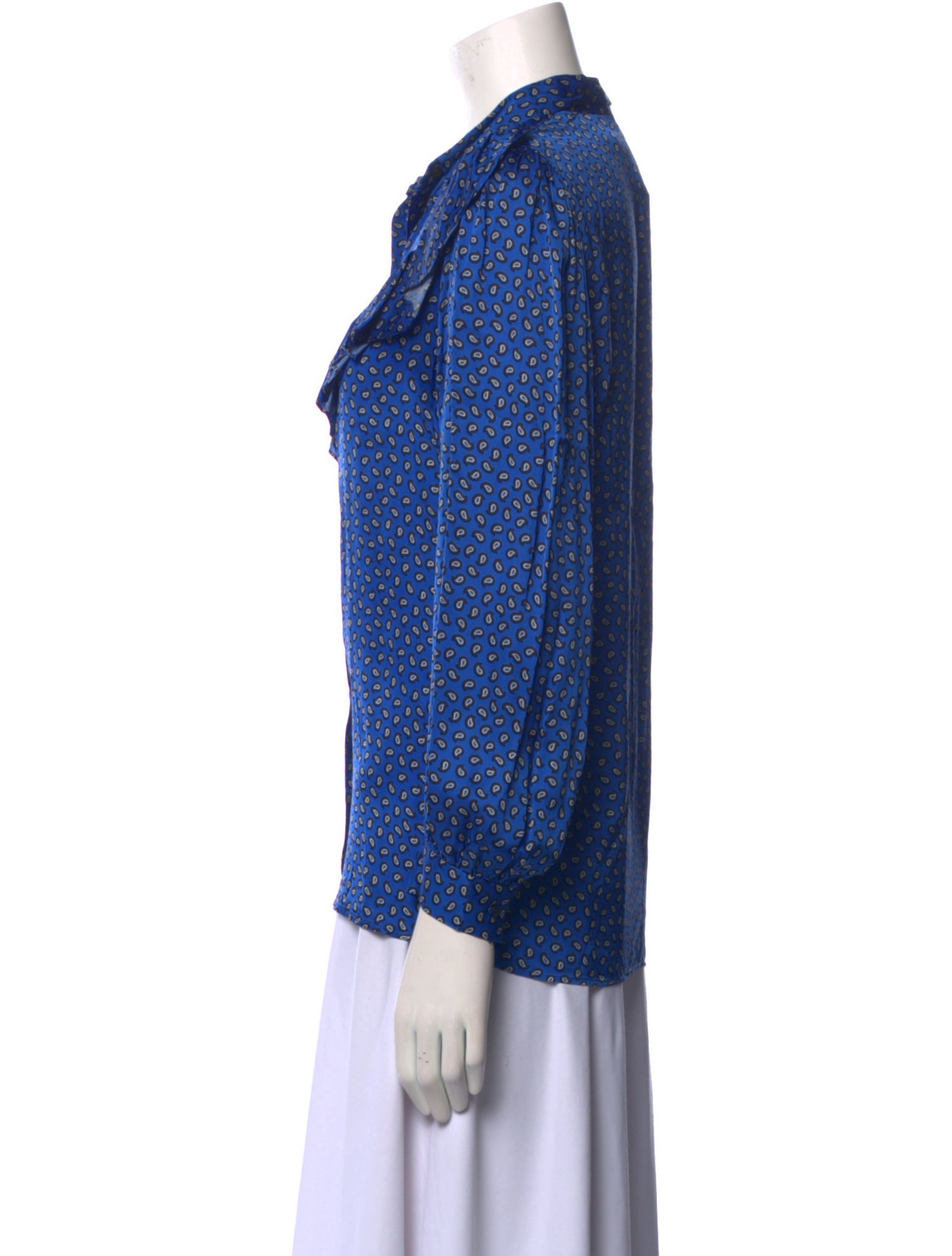 Maje Printed Long Sleeve Blouse w/ Tags