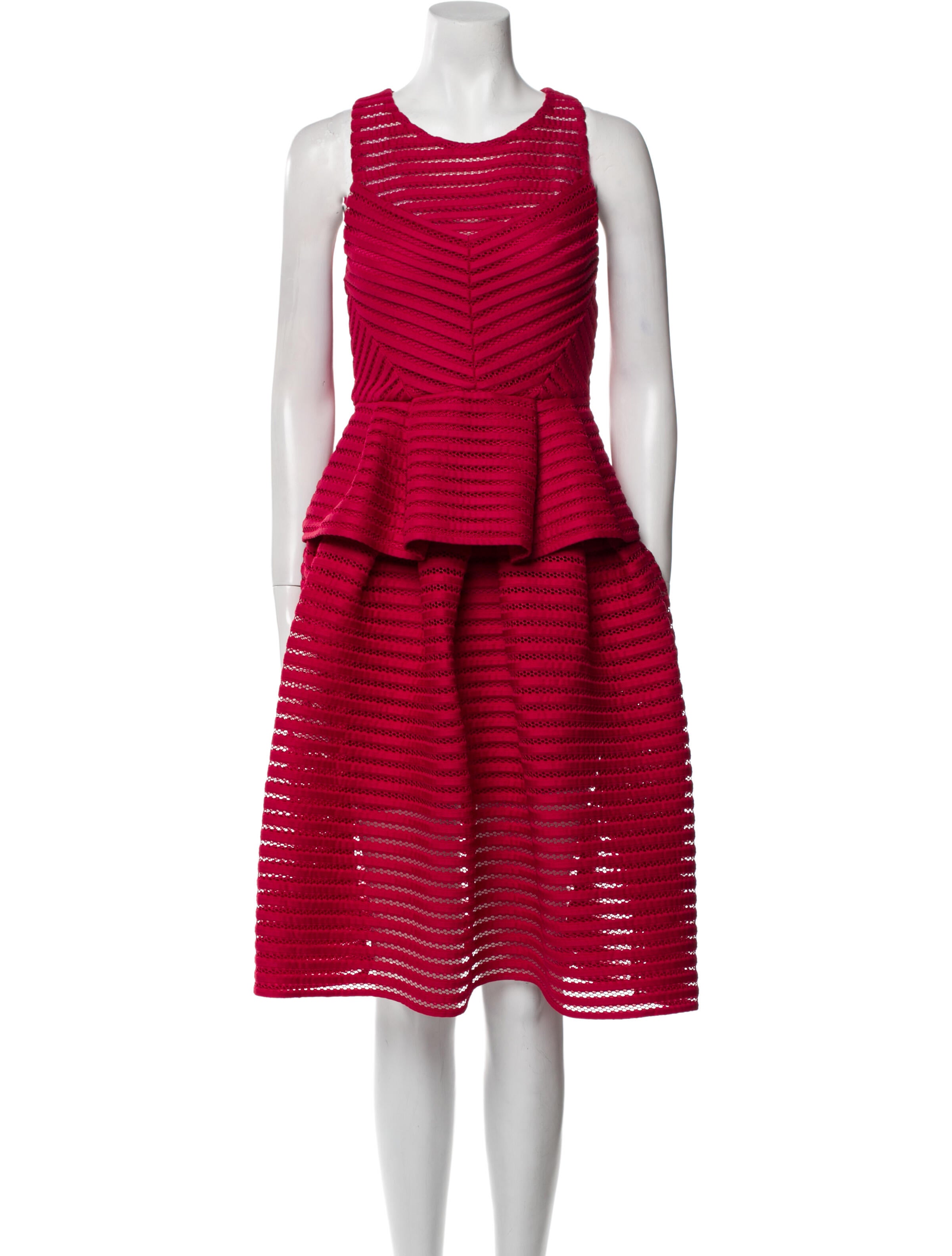 Maje Pleated Accents Skirt Set