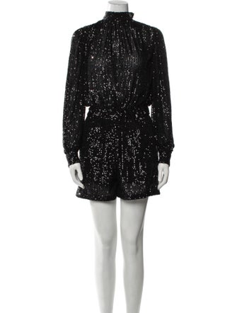Maje Mock Neck Romper