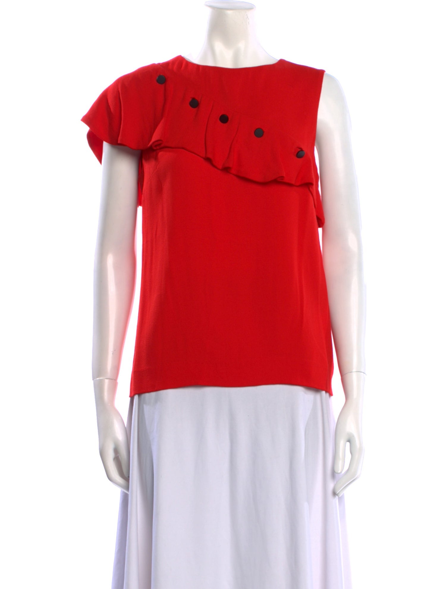 Maje Crew Neck Short Sleeve Blouse