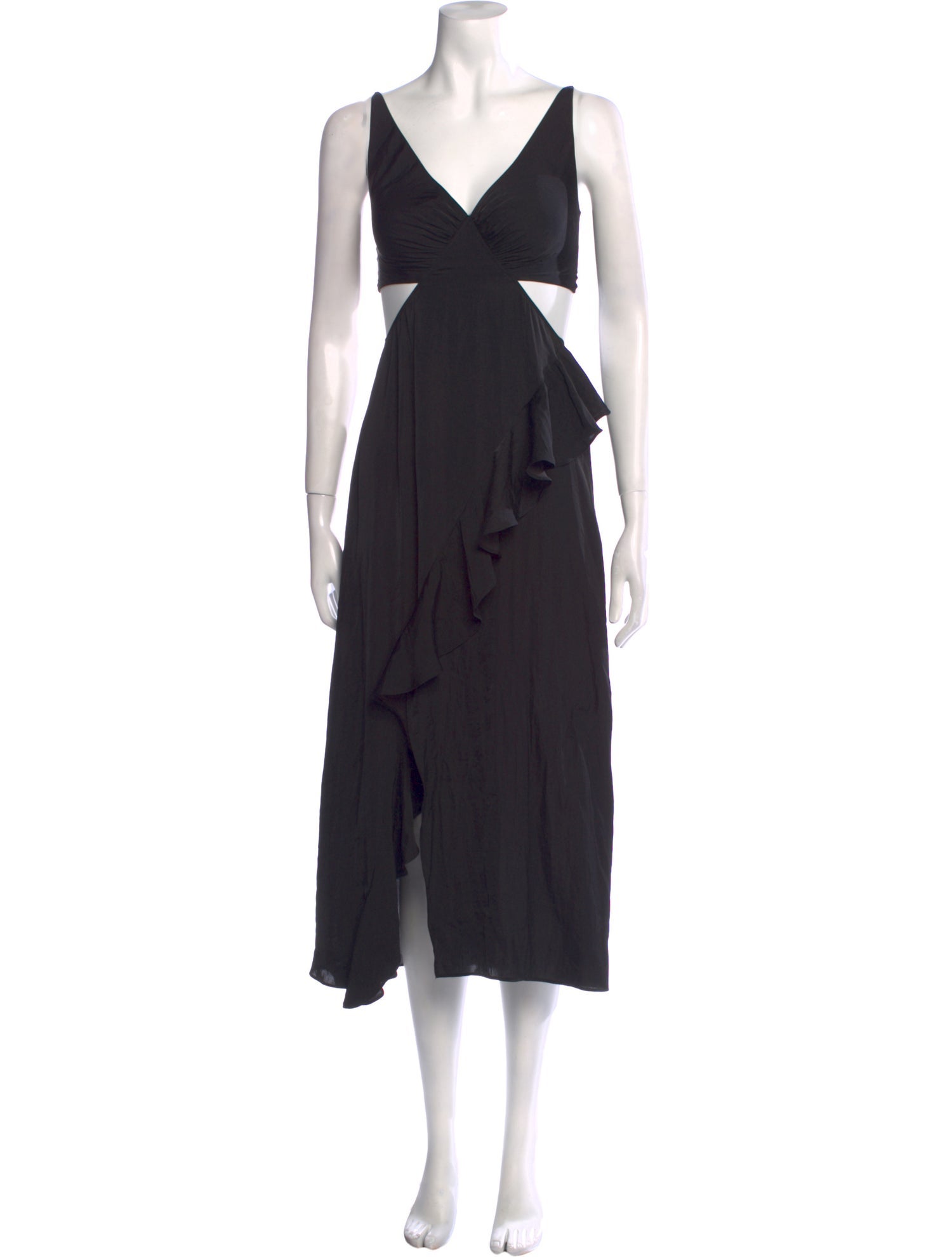 Maje V-Neck Long Dress