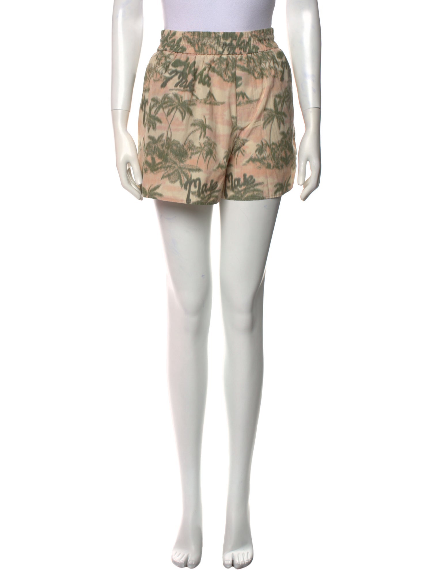 Maje Printed Mini Shorts