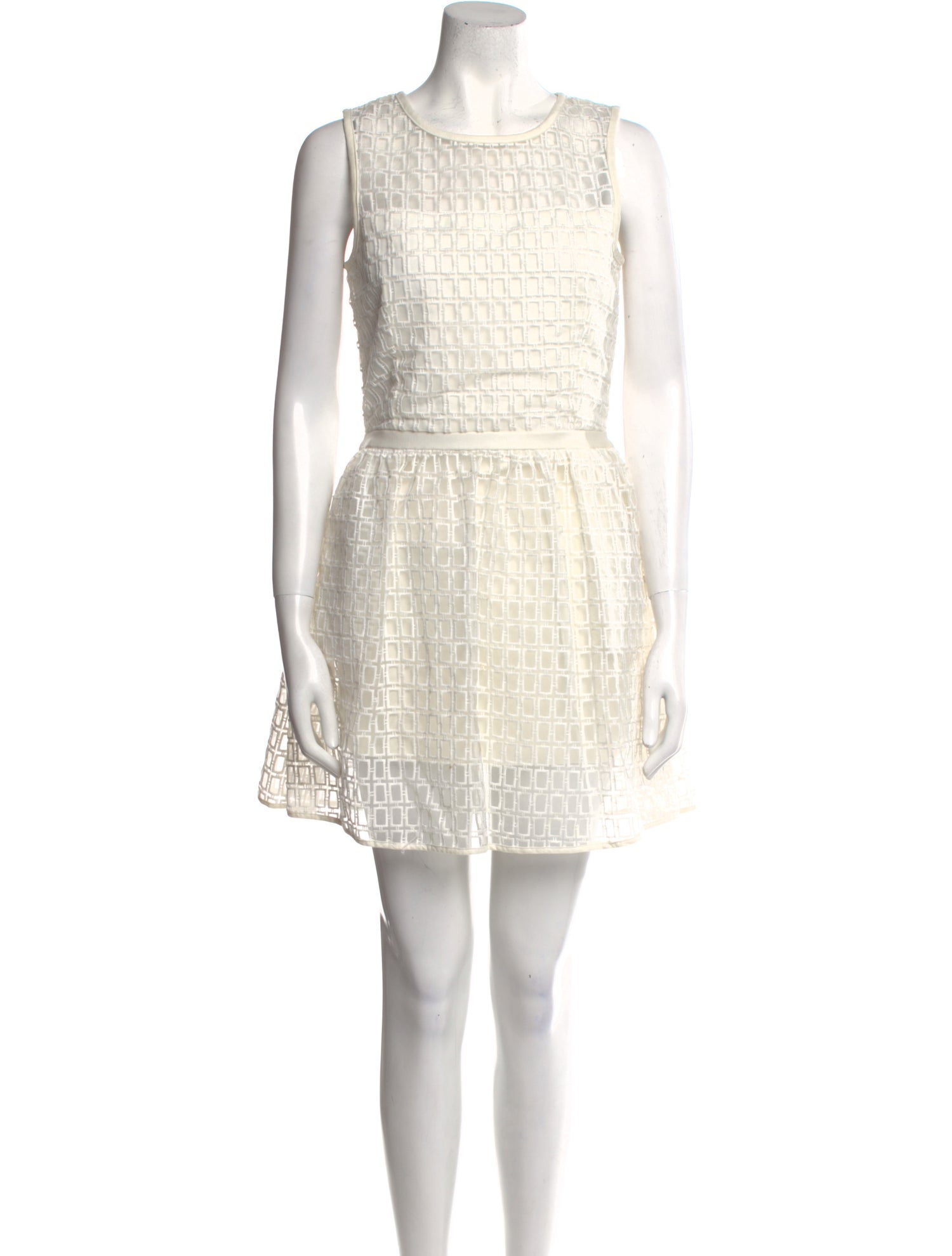 Maje Crew Neck Mini Dress