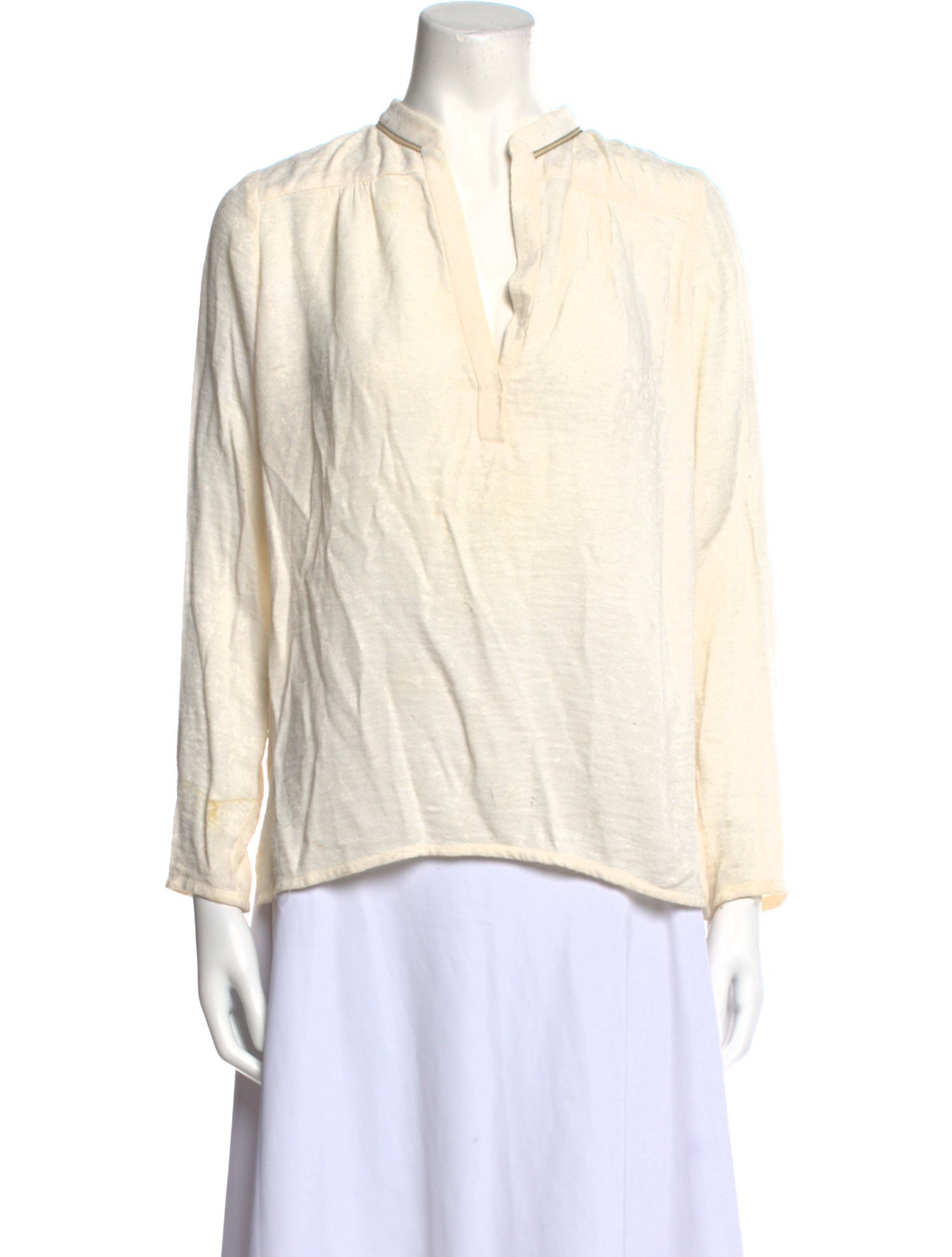 Maje Silk V-Neck Blouse