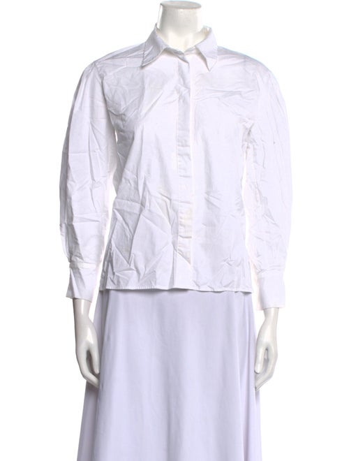 Maje Three-Quarter Sleeve Button-Up Top
