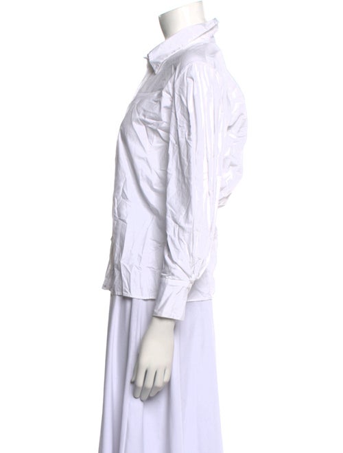 Maje Three-Quarter Sleeve Button-Up Top