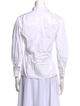 Maje Three-Quarter Sleeve Button-Up Top