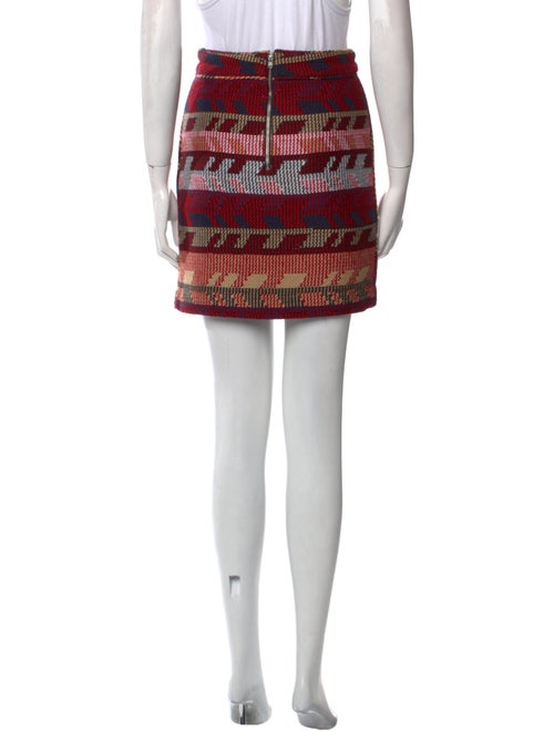 Maje Striped Mini Skirt