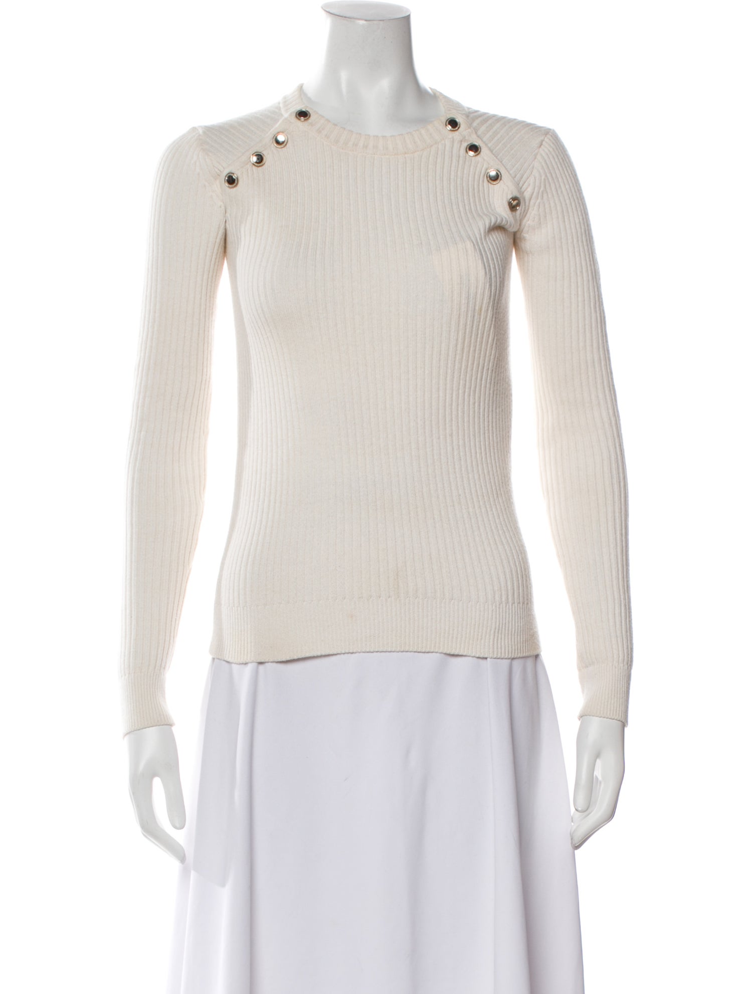 Maje Wool Crew Neck Sweater