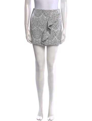 Maje Skirts Printed Mini Skirt S