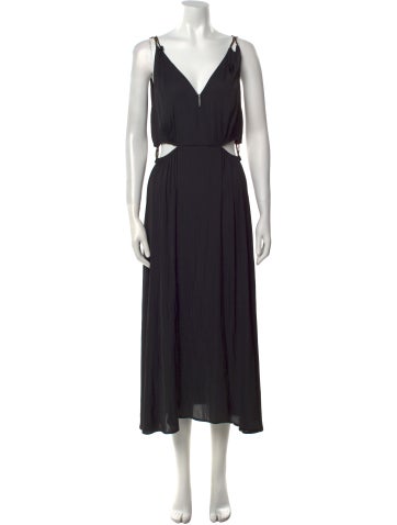 Maje Dresses V-Neck Long Dress M