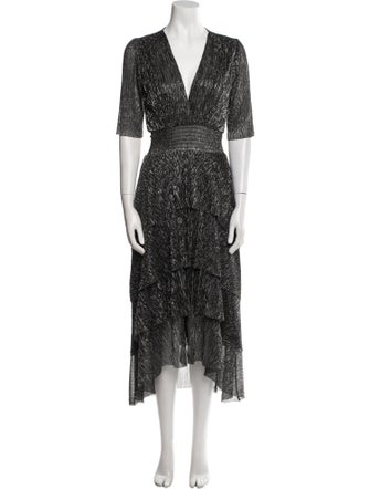 Maje Printed Long Dress