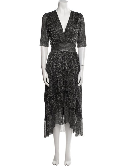 Maje Printed Long Dress