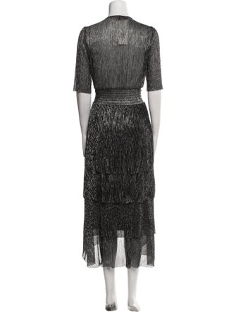 Maje Printed Long Dress