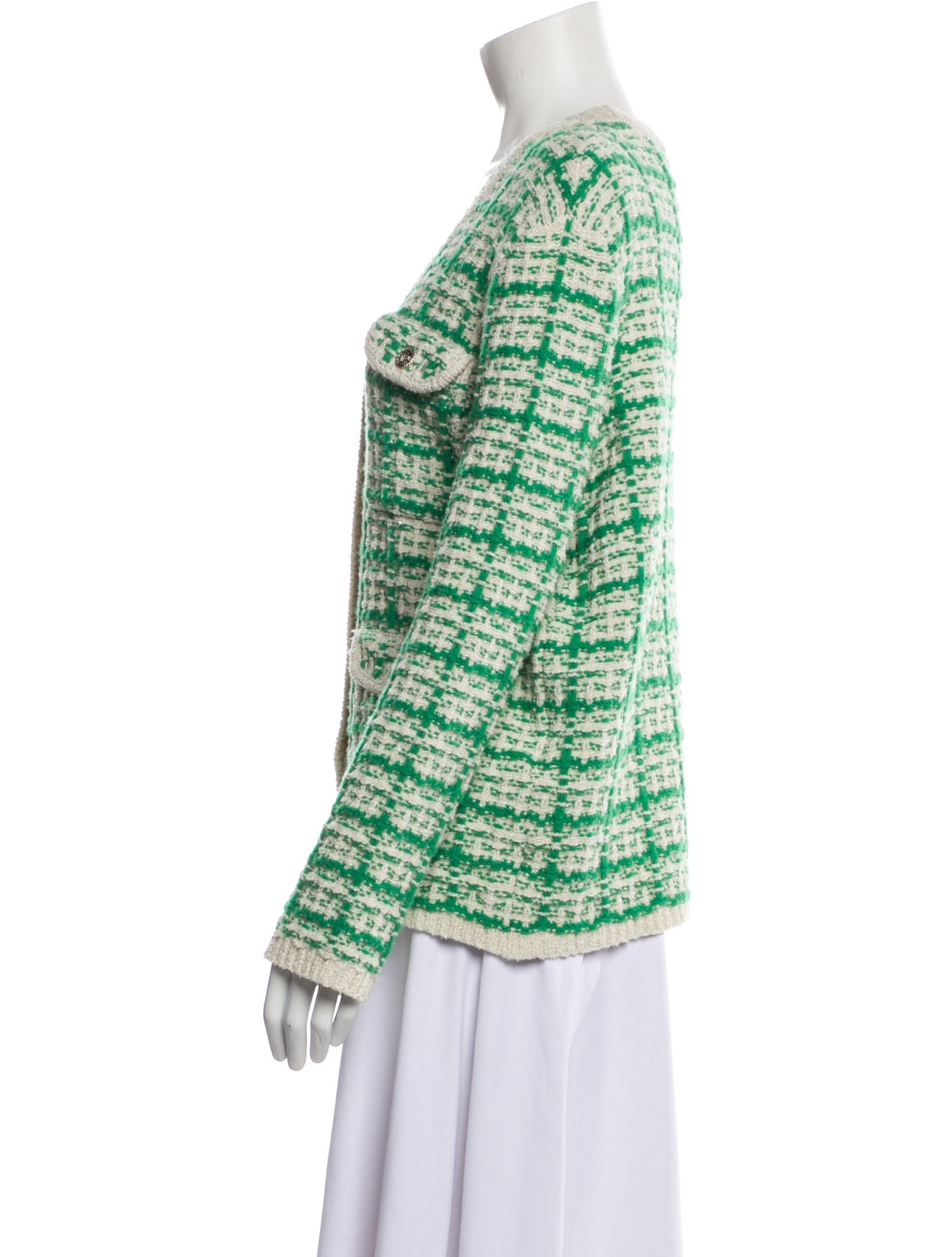 Maje Striped V-Neck Sweater